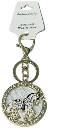 Брелок лошадь со стразами 17134